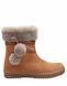 1/High brown winter boots with pompoms