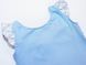 Blue knitted dress with cotton