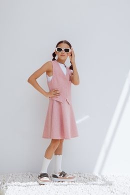 Pink tweed skirt, pink, 122