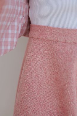 Pink tweed skirt, pink, 122