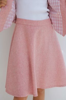 Pink tweed skirt, pink, 128