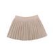 Light beige wool pleated skirt for a girl