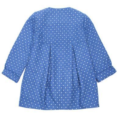 Blue demi-season woolen coat for a girl