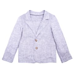 Classic linen gray jacket for a boy
