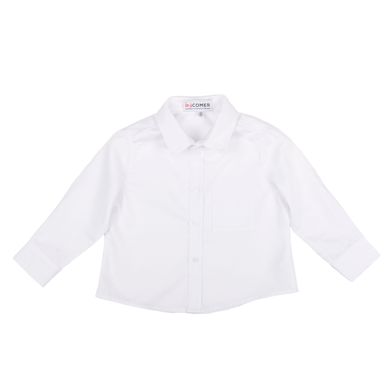 Classic white cotton shirt for a boy