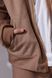 Brown jacket eco suede bomber on the zipper, brown, 140