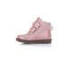 Demi-season pink lacquered leather boots