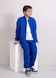 Blue jacket eco suede bomber on the zipper, blue, 122