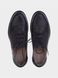 Black genuine leather shoes with laces