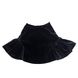 Velvet black cotton skirt for a girl