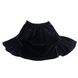 Velvet black cotton skirt for a girl