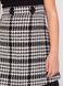 Black combined dress with knitwear and tweed for a girl/1