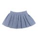 Blue pleated skirt for a girl