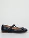 Genuine leather ballet blue shoes with bow
