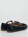 Genuine leather ballet blue shoes with bow