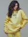 Yellow adult pants on fleece with embroidery