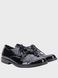 Black patent leather shoes with laces